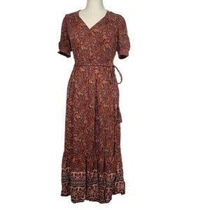 Knox Rose Wrap Bohemian Dress XS